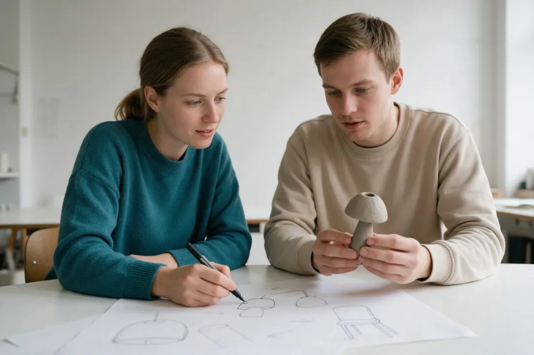 student-i-studentka-szkicuja-projekty-przedmiotow