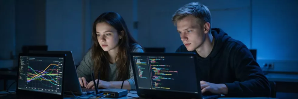 students-analysing-network-traffic-in-a-security-lab