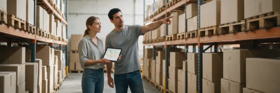 logistics-managers-planning-routes-in-a-warehouse-aisle