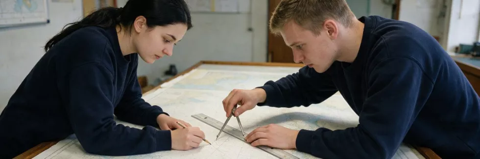 students-plotting-a-course-on-a-nautical-chart-test