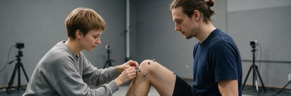 researcher-attaching-motion-capture-markers-in-a-gait-lab-test
