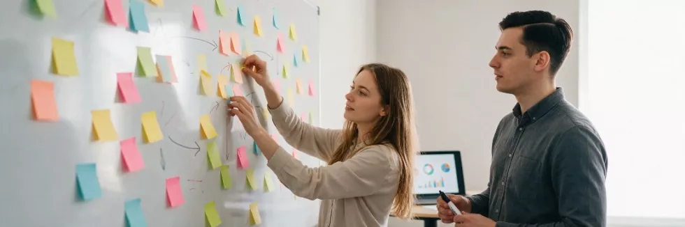 students-mapping-a-business-process-with-sticky-notes-test