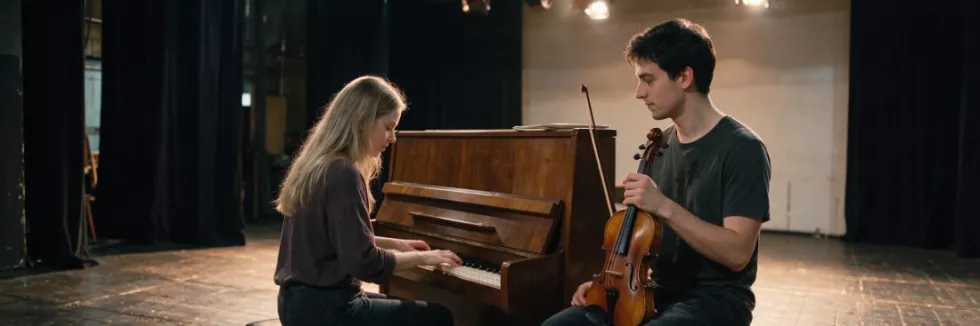 music-students-rehearsing-piano-and-violin-on-a-theatre-stage