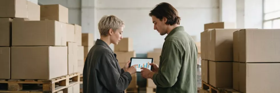 students-checking-shipping-boxes-in-a-warehouse