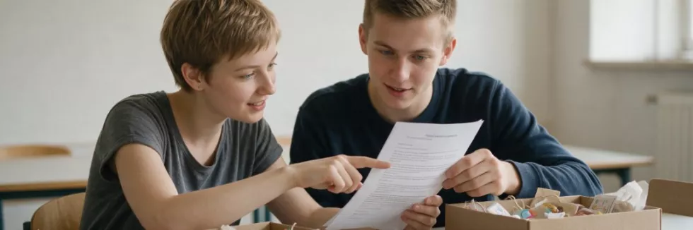 students-reading-an-agreement-for-their-mini-company