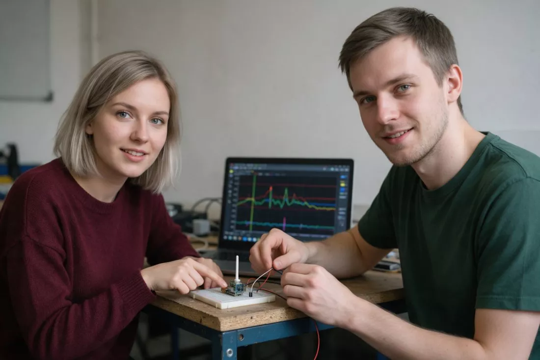 studenci-skladaja-bezprzewodowy-czujnik-na-plytce-prototypowej