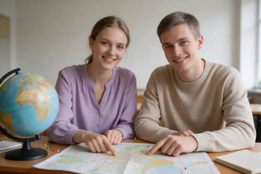 studenci-turystyki-planuja-podroz-nad-mapa